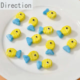 Yellow Striped Fish Glass Bead DIY Accessories
