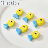 Yellow Striped Fish Glass Bead DIY Accessories