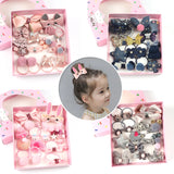 Children Hair Clips 18Pcs/Set Girls Bow Headdress Hair Accessories