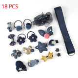 Children Hair Clips 18Pcs/Set Girls Bow Headdress Hair Accessories