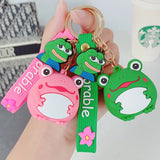 Chubby Fat Frog Keychain Creative Doll Car Key Chain Women Car Bag Pendant