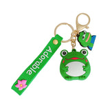 Chubby Fat Frog Keychain Creative Doll Car Key Chain Women Car Bag Pendant