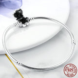 Snake Chain Charm Beads Bracelet for Women