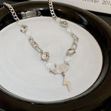 Cloud Lightning Women Necklace Wedding Jewelry Pendant