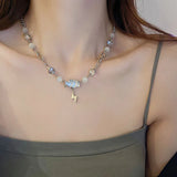 Cloud Lightning Women Necklace Wedding Jewelry Pendant