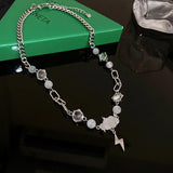 Cloud Lightning Women Necklace Wedding Jewelry Pendant
