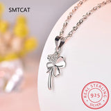 925 Silver Crystal Pendant Necklace for Wedding Party