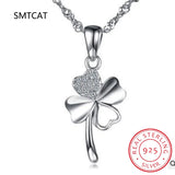 925 Silver Crystal Pendant Necklace for Wedding Party
