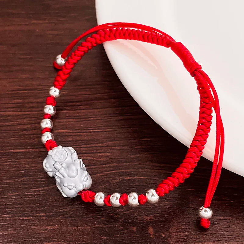 Sterling Silver Pixiu Charm Bracelet for Women