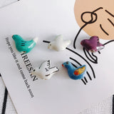 Colorful Animal Hen Beaded Pigeon Ceramic Clay Beads Hand-painted Small Pendant