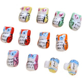 Colorful Owl Bird Turtle Ceramic Beads DIY Jewelry Accessory 20pcs