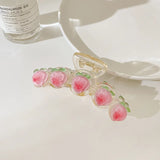 Colorful Bear Love Acrylic Hairpin Frosted Hair Clip Headwear