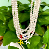 Colorful Enamel Balloon Dog Pendant Beaded Necklaces For Women
