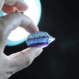 Fluorite Stone Hedgehog Reiki Crystal Craft Healing Home Decoration