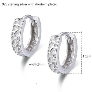 925 Silver Huggie Hoop Earrings For Women