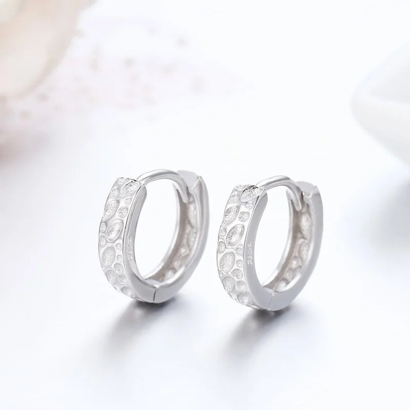 925 Silver Huggie Hoop Earrings For Women