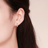 925 Silver Huggie Hoop Earrings For Women