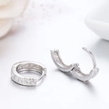 925 Silver Huggie Hoop Earrings For Women
