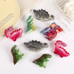 Y2k Dinosaur Resin Hair Claw for Women Girl Funny Hair Clip Headwear
