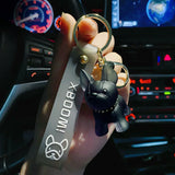 Crystal Bear Keychain Charm Pendant for Women Bag Car KeyRing
