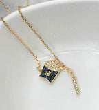 Crystal Potato Clavicle Chain Necklace Party Gift