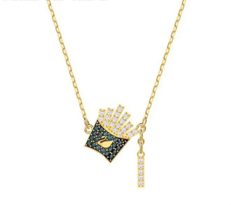 Crystal Potato Clavicle Chain Necklace Party Gift
