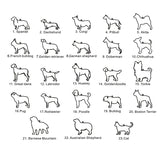 Adorable Dog Cat Shape Name Necklace Birthday Gift