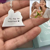 Personalized Pet Photo Necklace Cat Dog Nameplate Memory Gift