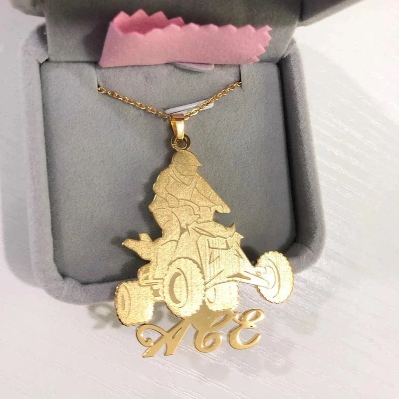 Personalized Pet Photo Necklace Cat Dog Nameplate Memory Gift