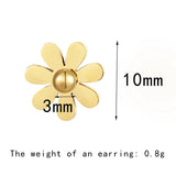 Daisy Stainless Steel Stud Earring for Women and Girls