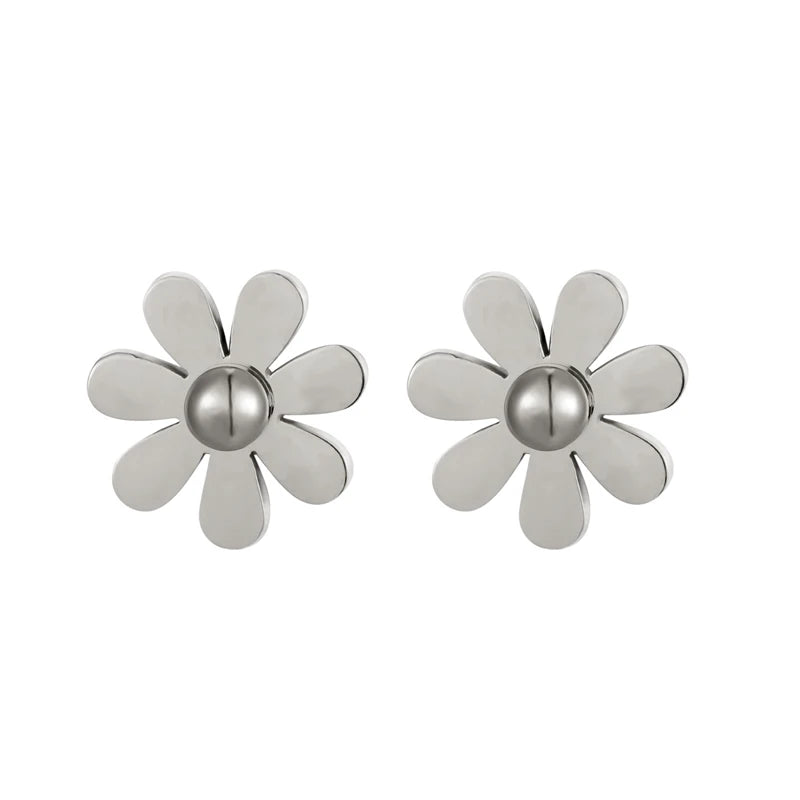 Daisy Stainless Steel Stud Earring for Women and Girls