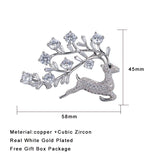 Deer Brooch Women Party Wedding Jewelry Animal Banquet Brooches Pins