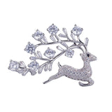 Deer Brooch Women Party Wedding Jewelry Animal Banquet Brooches Pins