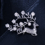 Deer Brooch Women Party Wedding Jewelry Animal Banquet Brooches Pins