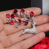 Deer Brooch Women Party Wedding Jewelry Animal Banquet Brooches Pins