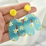 Deer Snowflake Round Plate Acrylic Pendant DIY Accessories 2pcs
