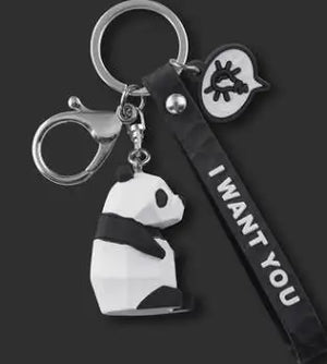 Dinosaur Unicorn Rabbit Keychain for Women Men Key Ring Trinket Cat Bag Pendant