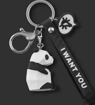Dinosaur Unicorn Rabbit Keychain for Women Men Key Ring Trinket Cat Bag Pendant
