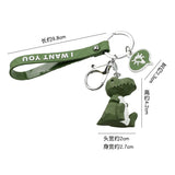 Dinosaur Unicorn Rabbit Keychain for Women Men Key Ring Trinket Cat Bag Pendant
