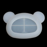 Silicone Resin Dish Mould Dog Bear Flower Plate DIY Hand Crafts