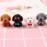 3D Puppy Dog Resin Charms Keychain Animal Pendant