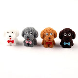 3D Puppy Dog Resin Charms Keychain Animal Pendant