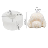 Dog Head Silicone 3D Soap Mould DIY Candle Epoxy Mold