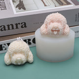 Dog Head Silicone 3D Soap Mould DIY Candle Epoxy Mold
