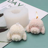 Dog Head Silicone 3D Soap Mould DIY Candle Epoxy Mold
