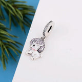 925 Sterling Silver Poodle Pendant Necklace Dog Jewellery