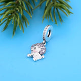 925 Sterling Silver Poodle Pendant Necklace Dog Jewellery