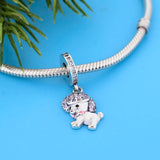 925 Sterling Silver Poodle Pendant Necklace Dog Jewellery