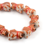 Ceramic Dog Beads 11x17mm for Bracelet DIY Jewelry Making