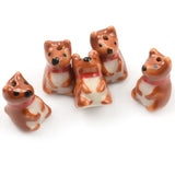 Ceramic Dog Beads 11x17mm for Bracelet DIY Jewelry Making